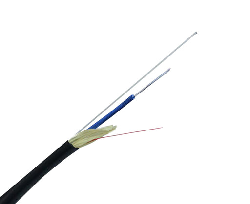 Loose Tube Plenum Fiber Optic Cable, Multimode 10 Gig OM3, Corning Fiber, Indoor/Outdoor