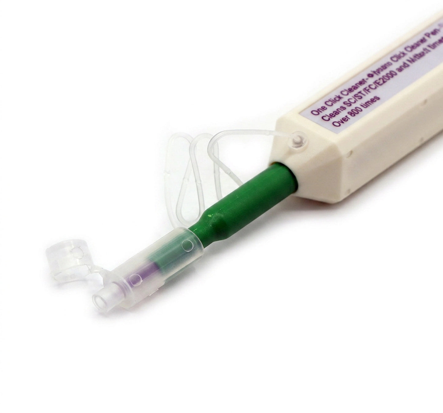 Fiber Cleaning Pen, SC/FC/ST/E2000, LC/MU, 1.25mm, 2.5mm, 800 Cleaning Cycles