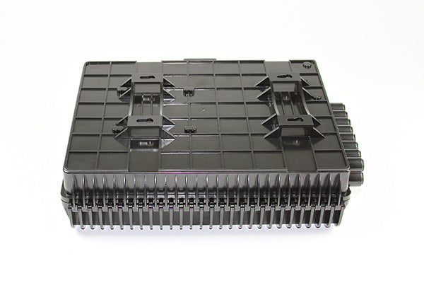 Fiber Termination Box, Wall Mount, Plastic, 16 Splices, Outdoor, IP-66 Rated Black