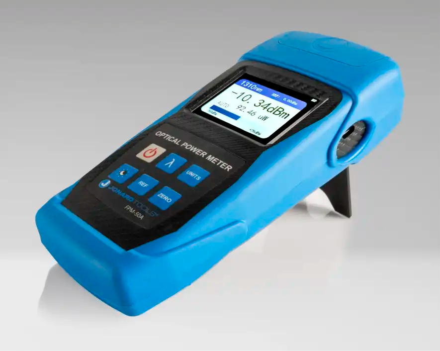 Fiber Optic Power Meter (-50 to +26 dBm) with FC/SC/LC Adapters | FPM-50A