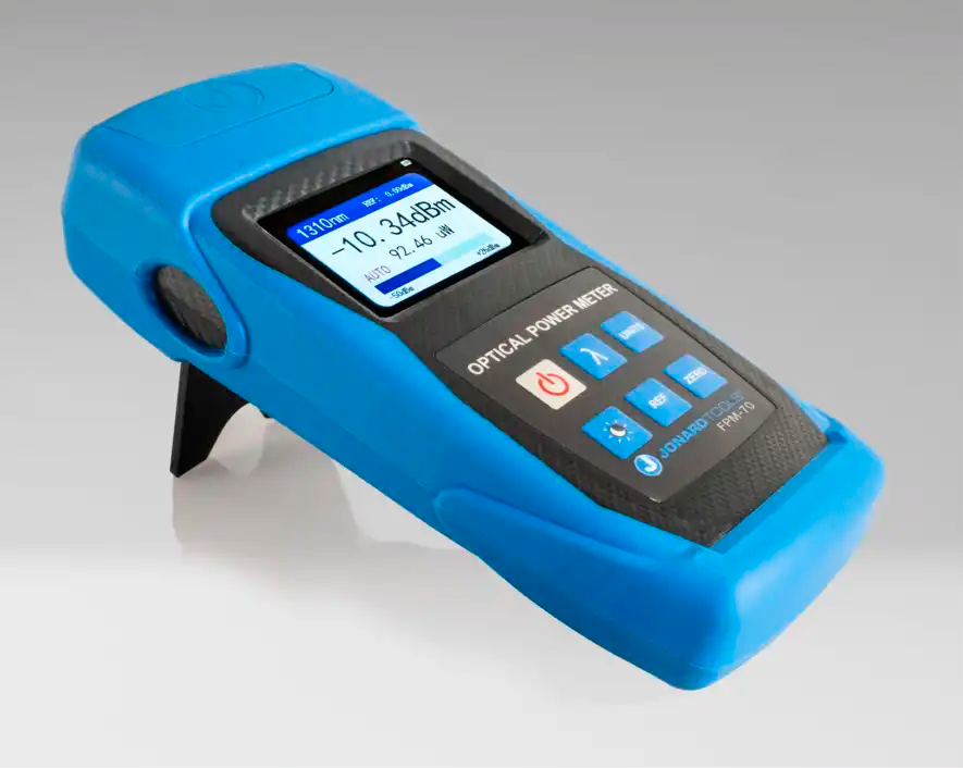 Fiber Optic Power Meter (-70 to +6 dBm) with FC/SC/LC Adapters | FPM-70