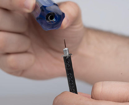 Flaring & Insertion Tool - Cable coming out of tool  - Primus Cable