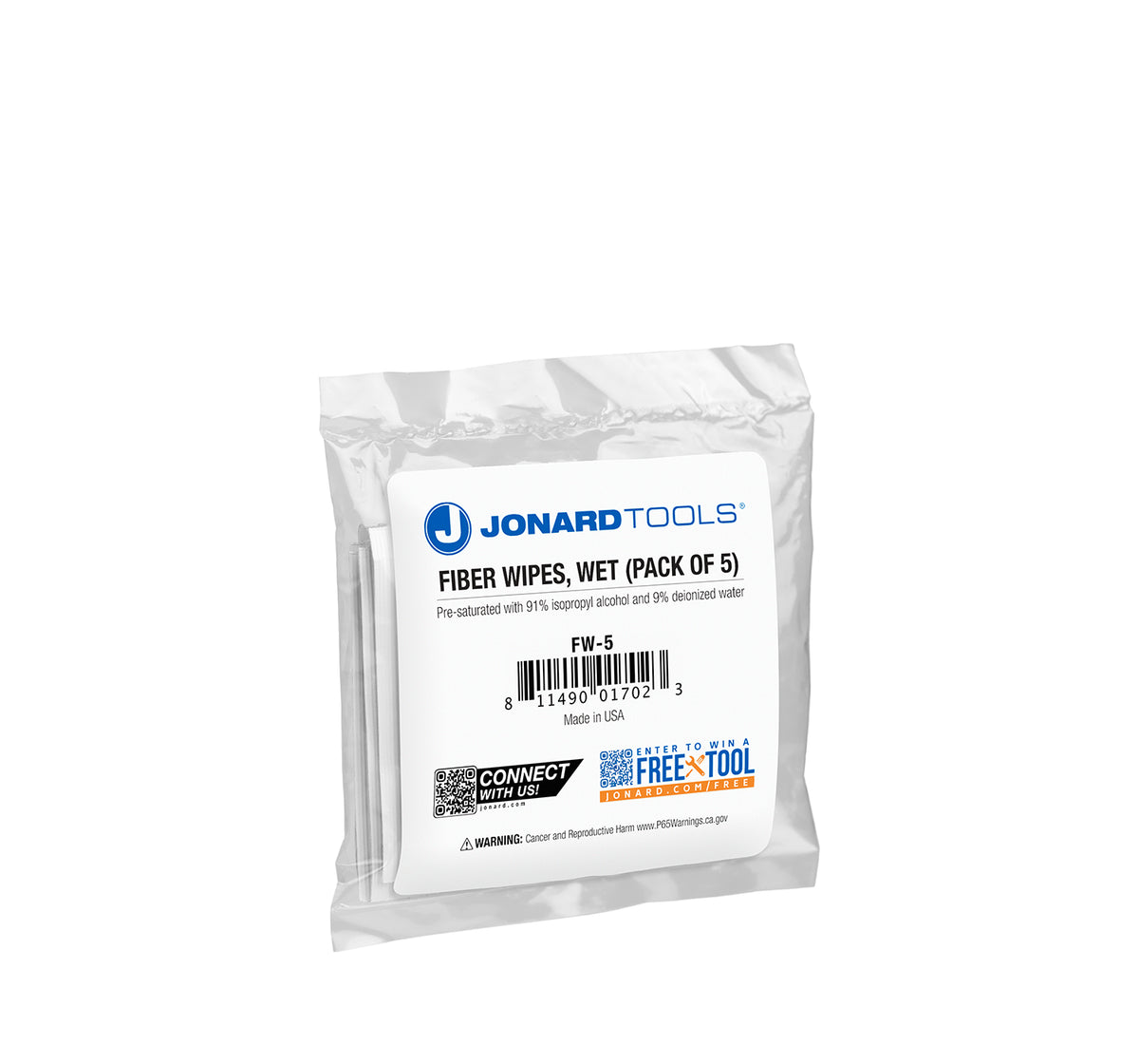Fiber Wipes, Wet (5 Pack, 50 Pack)