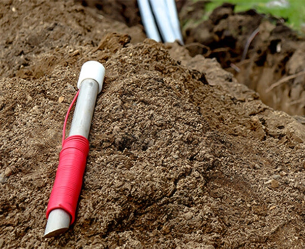 Trace Wire Grounding Rod With Twist-On Connector, 12AWG/ 14AWG