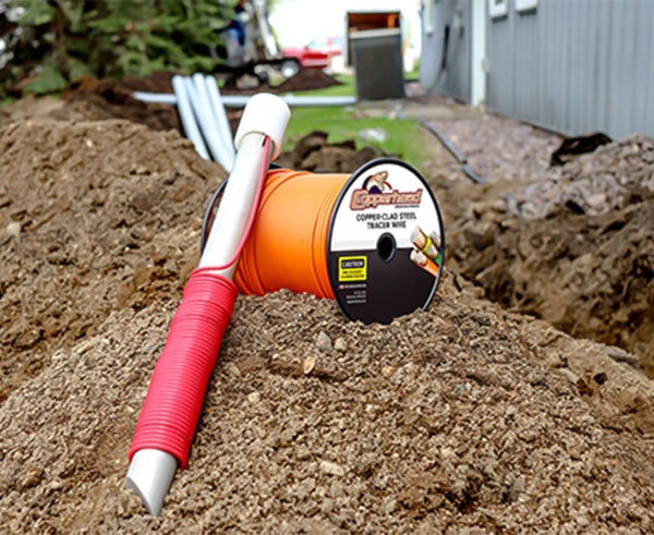 Trace Wire Grounding Rod With Twist-On Connector, 12AWG/ 14AWG