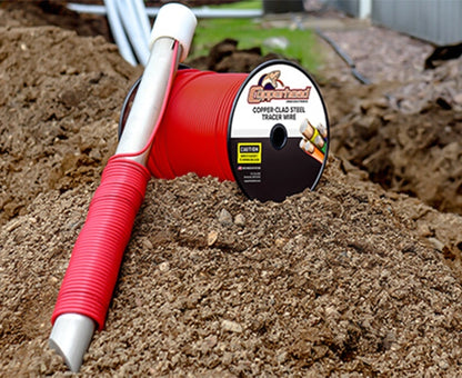 Trace Wire Grounding Rod With Twist-On Connector, 12AWG/ 14AWG