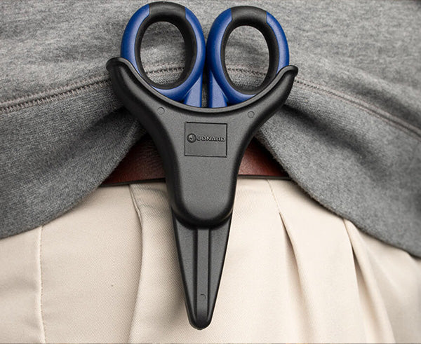 Molded Tool Pouch - Black Nylon Tool Pouch Holding Blue Shears - Primus Cable Hand Tools