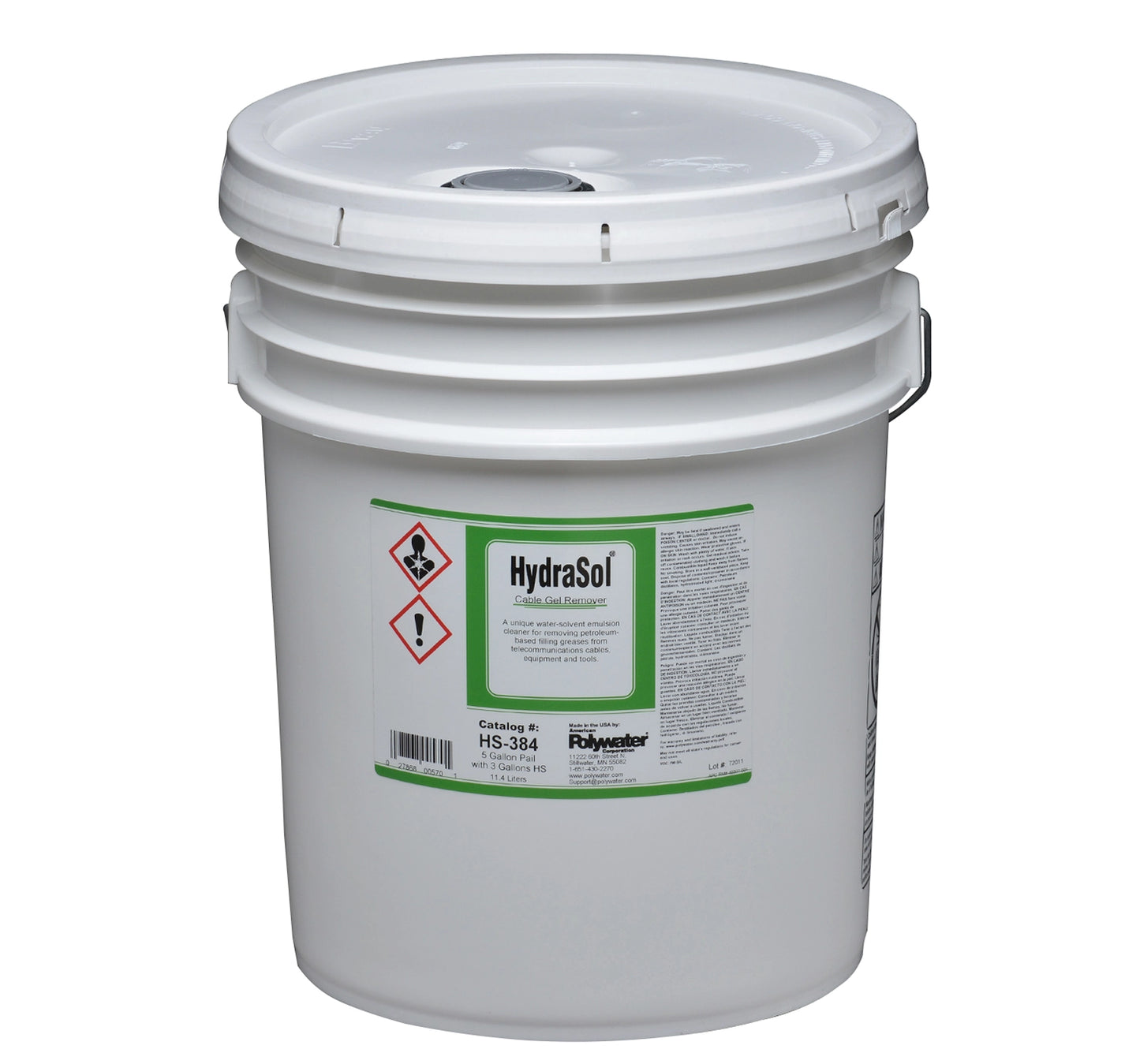 Polywater® HydraSol® Cable Gel Remover, SPLICE PREPARATION CLEANERS
