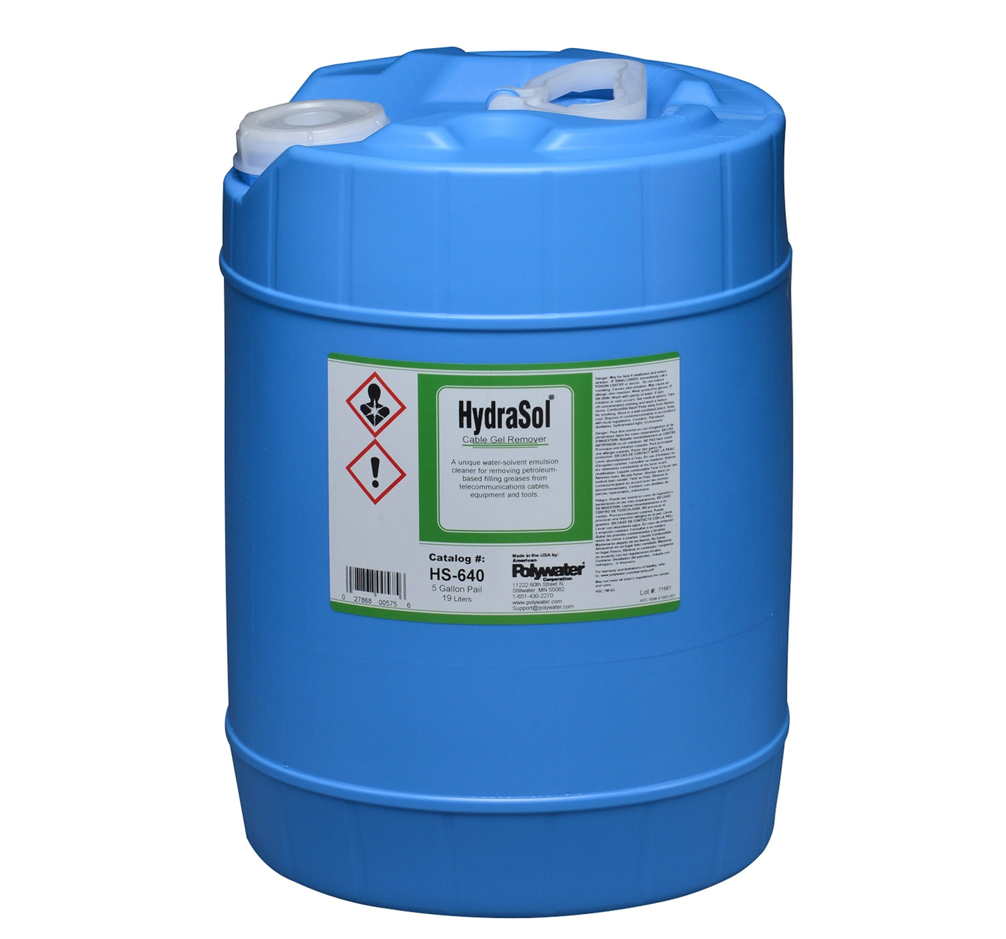 Polywater® HydraSol® Cable Gel Remover, SPLICE PREPARATION CLEANERS