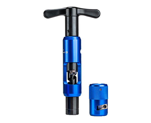 Hardline Strip & Core Tool - Black and blue design - Primus Cable Tools