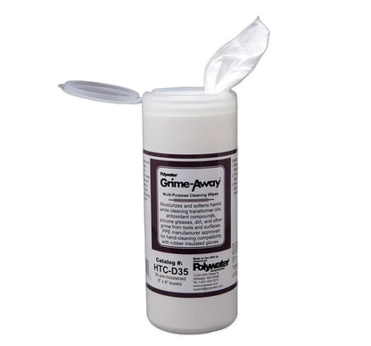 Polywater® Grime-Away™ Cleaning Wipes, TOOL AND HAND CLEANER
