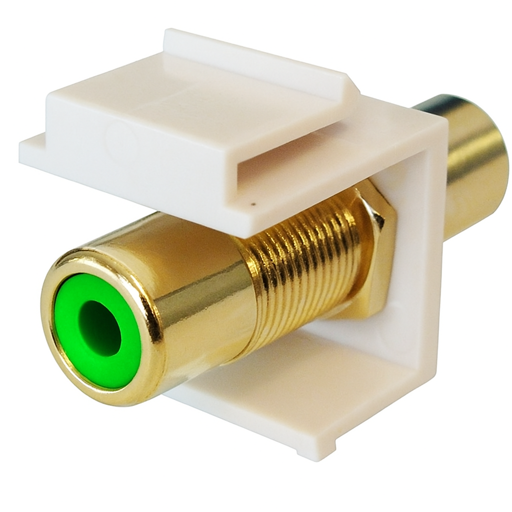 RCA F/F Keystone Modules For Wall Plate - White