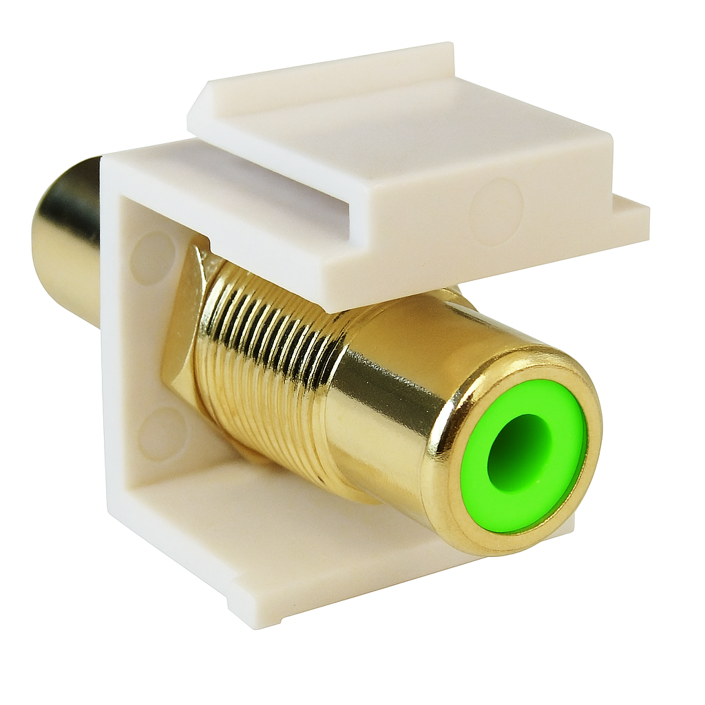 RCA F/F Keystone Modules For Wall Plate - White