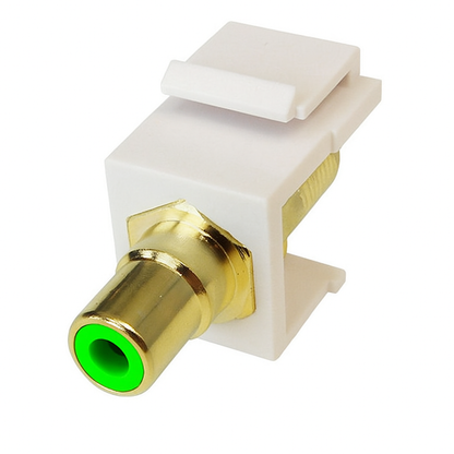 RCA F/F Keystone Modules For Wall Plate - White