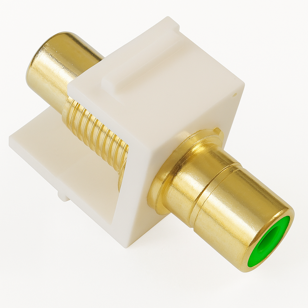 RCA F/F Keystone Modules For Wall Plate - White