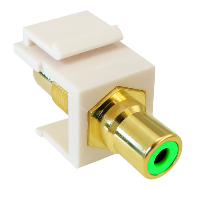 RCA F/F Keystone Modules For Wall Plate - White