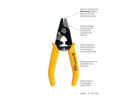 Ergonomic Fiber Optic Stripper, 250µ | JIC-175