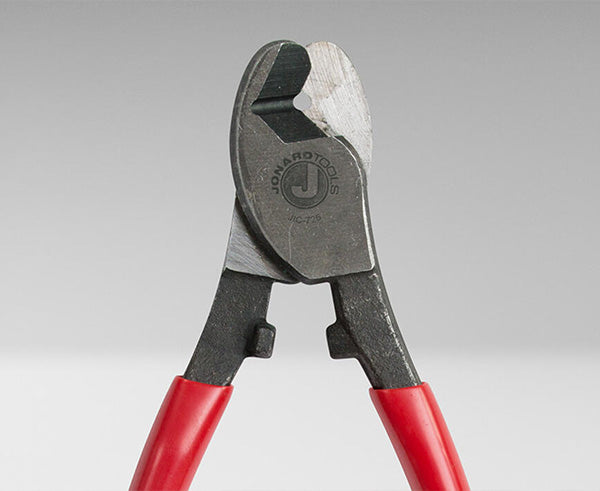 COAX Cable Cutter Steel - Close up of steel cutting end - Primus Cable