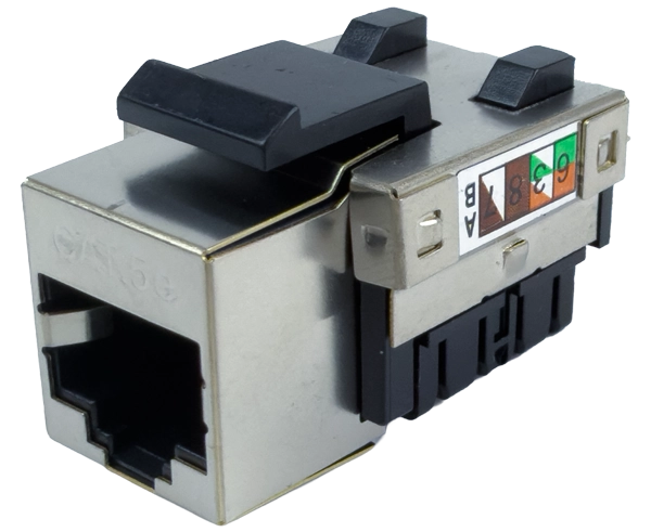 CAT5E RJ45 Shielded Keystone Jack, U-Style