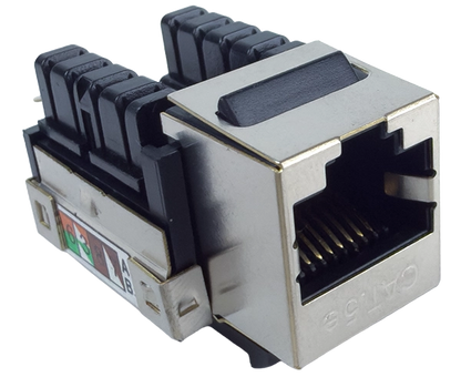 CAT5E RJ45 Shielded Keystone Jack, U-Style