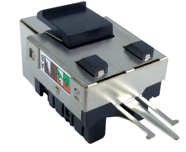 CAT5E RJ45 Shielded Keystone Jack, U-Style