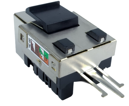 CAT5E RJ45 Shielded Keystone Jack, U-Style