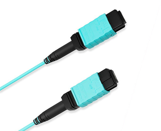 MTP® Trunk Cable, Multimode OM4, 12 Strand, 50/125, Type A, Female to Female, Plenum Rated