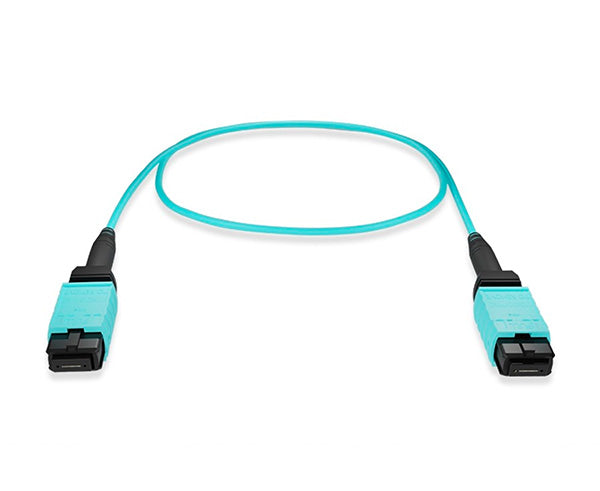 MTP® Trunk Cable, Multimode OM4, 12 Strand, 50/125, Type A, Female to Female, Plenum Rated