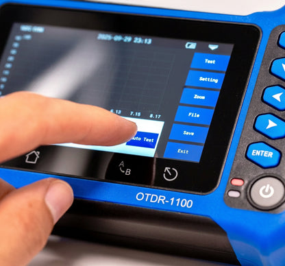 Multi-Function Touchscreen OTDR, 1310/1550 nm, 28/26 dB