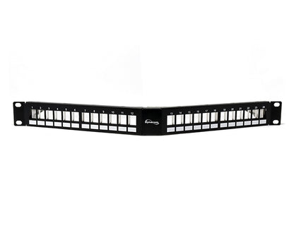 Angled 24-Port Patch Panel 1U High Density Rack Mount – Primus Cable