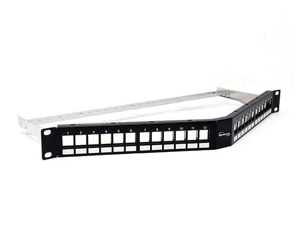 Angled 24-Port Patch Panel 1U High Density Rack Mount – Primus Cable