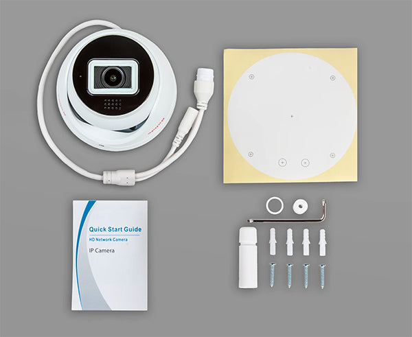 4MP No-IR Extreme Low Light Eyeball Camera and Accessories