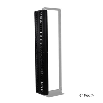 Viaduct Vertical Cable Managers – 45U x 6"/10"W, Single & Double Sided Options