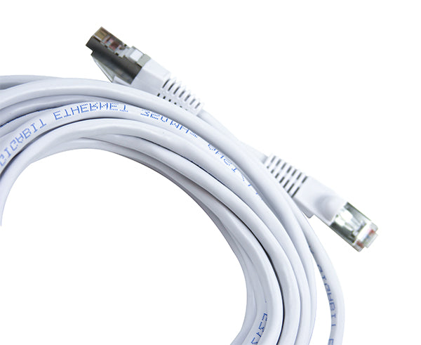 CAT5E Ethernet Patch Cable Shielded, Snagless Molded Boot, RJ45 - RJ45, 15ft