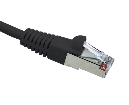 CAT5E Shielded Ethernet Patch Cable, Snagless Molded Boot, RJ45 - RJ45