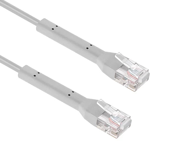 CAT6A Bendable Patch Cable, Flex-Boot, 28AWG, 10G - Gray