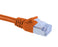 CAT6A Ethernet Patch Cable, Shielded, Slim6AS Series Snagless Boot, U/FTP, RJ45 - RJ45 - 6ft - Orange
