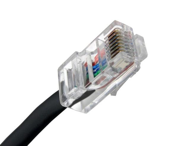 CAT6 Ethernet Patch Cable, Non-Booted - Black