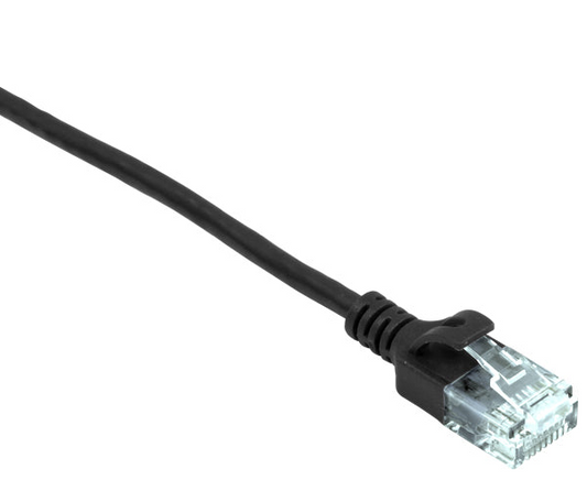 CAT6A Ethernet Patch Cable, Slim, Snagless Molded Boot, UTP, 10G, RJ45-RJ45