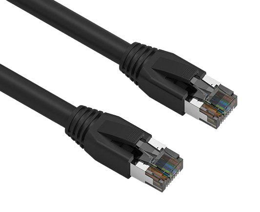 CAT8 Ethernet Patch Cable, Dual Shielded S/FTP, Snagless Molded Boot, 40G, RJ45-RJ45