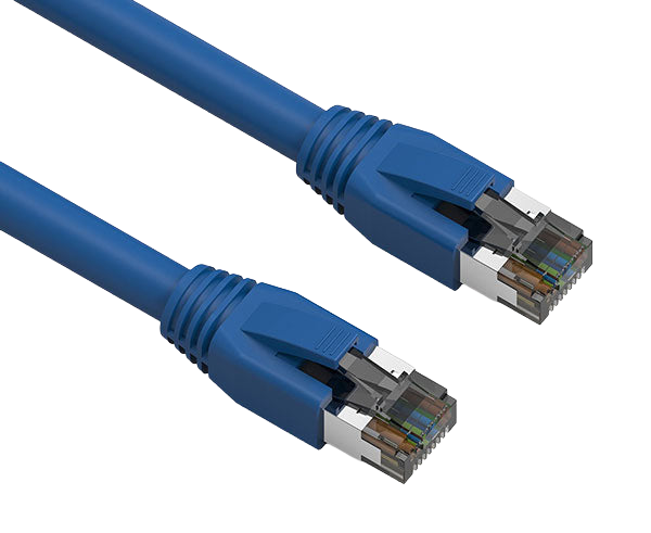 CAT8 Ethernet Patch Cable, Dual Shielded S/FTP, Snagless Molded Boot, 40G, RJ45-RJ45