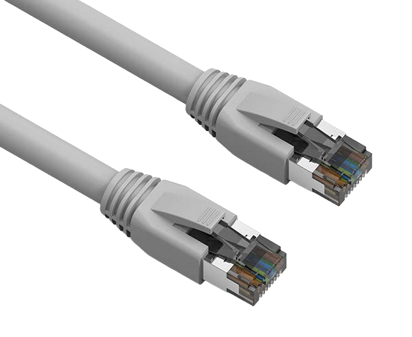 CAT8 Ethernet Patch Cable, Dual Shielded S/FTP, Snagless Molded Boot, 40G, RJ45-RJ45