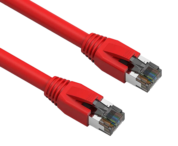 CAT8 Ethernet Patch Cable, Dual Shielded S/FTP, Snagless Molded Boot, 40G, RJ45-RJ45