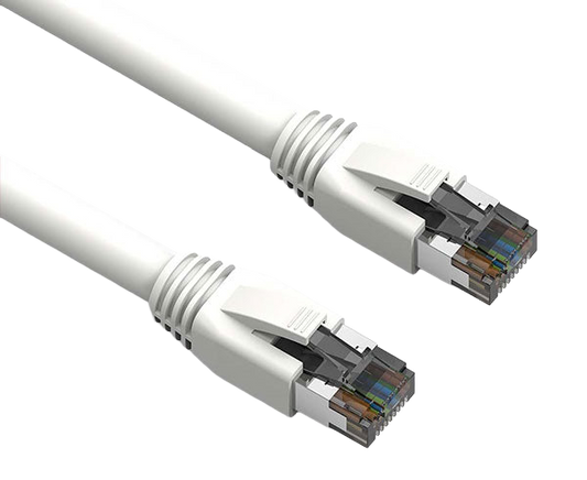 CAT8 Ethernet Patch Cable, Dual Shielded S/FTP, Snagless Molded Boot, 40G, RJ45-RJ45