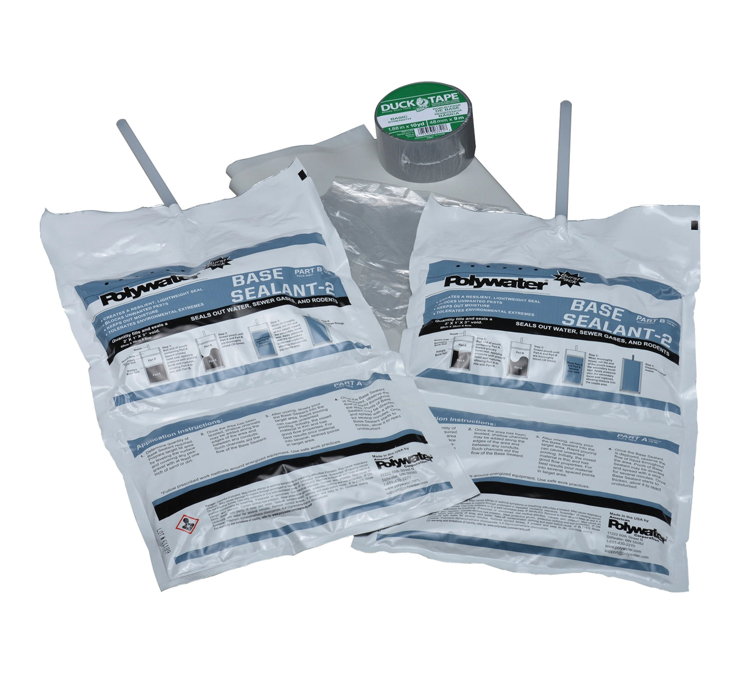 Polywater® PedFloor™ Pest and Moisture Blocking Foam Pedestal Sealant, UTILITY ENCLOSURE FLOOR SEALANT, KIT