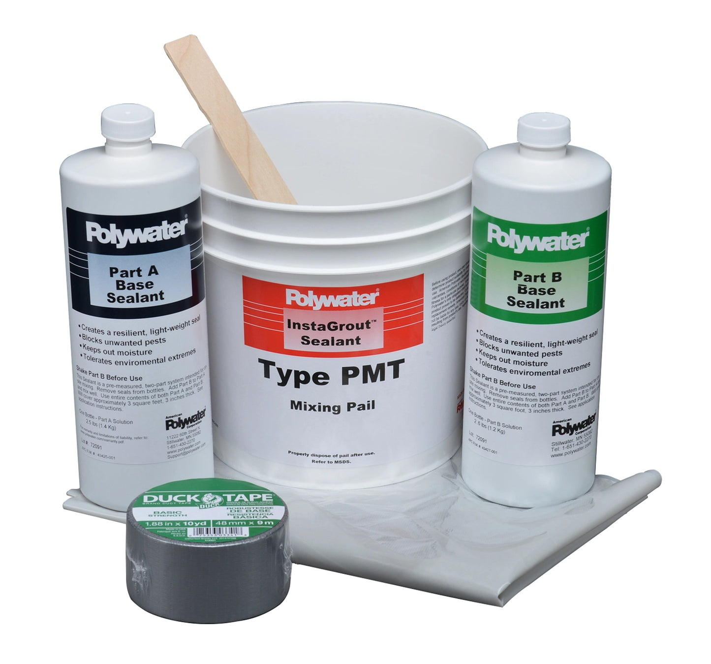 Polywater® PedFloor™ Pest and Moisture Blocking Foam Pedestal Sealant, UTILITY ENCLOSURE FLOOR SEALANT, KIT