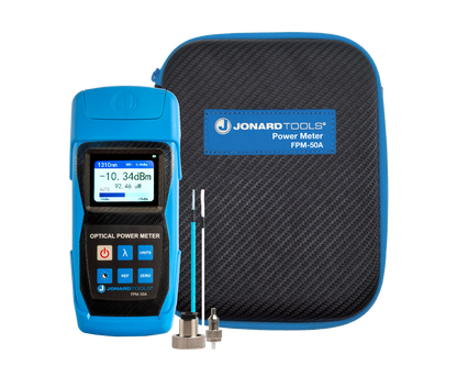 Fiber Optic Power Meter (-50 to +26 dBm) with FC/SC/LC Adapters | FPM-50A