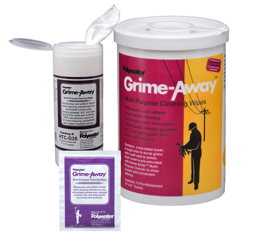 Polywater® Grime-Away™ Cleaning Wipes, TOOL AND HAND CLEANER