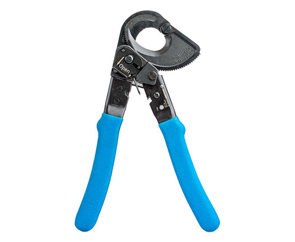 Ratcheting Cable Cutter, 500 MCM - Cable cutter closed - Primus Cable