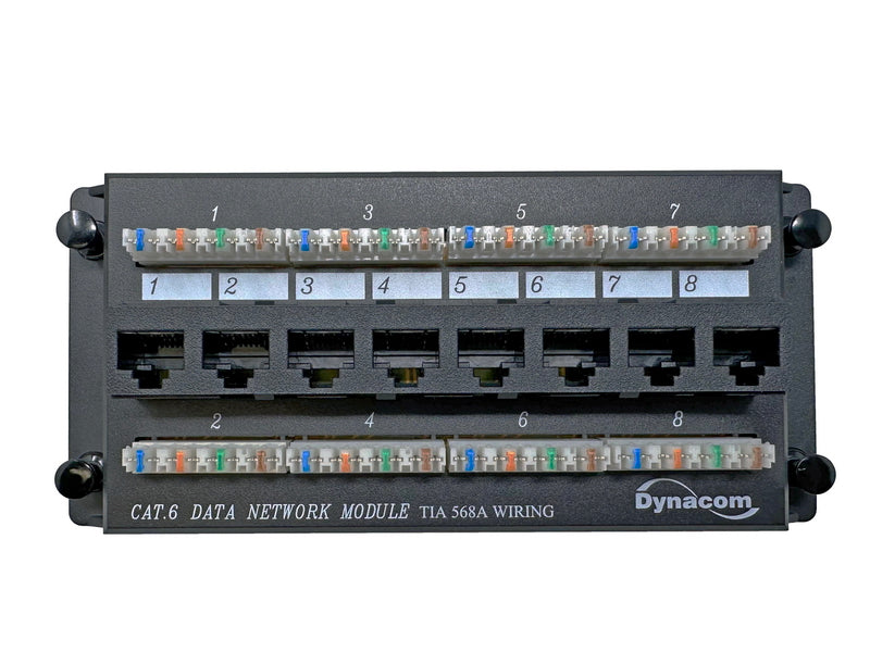 CAT6 Network 8-Port Data Module